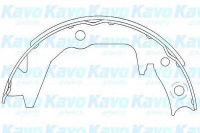 KAVO PARTS kbs6404 -  Комплект тормозных колодок